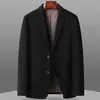 Traje Casual para Hombre 2025 Otoño e Invierno Pana Acolchado Americano de Negocios Traje de una Pieza para Jóvenes y Personas de Mediana Edad Chaqueta de Traje Engrosada