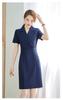 Vestido Profissional Primavera e Verão Nova Roupa de Jardim de Infância Roupa de Trabalho Saia Departamento de Vendas de Salão de Beleza Loja de Joias Roupas de Trabalho para Professores