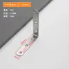 Código de esquina de acero inoxidable soporte de ángulo recto de 90 grados pieza de conexión para muebles pieza fija en forma de uno soporte de capa código de esquina multifuncional