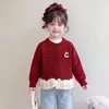 Cardigan de Tricô para Meninas Primavera e Outono 2026 Novo Estilo Top de Outono Infantil para Meninas, Peça de Roupa Externa Muito Estilosa para Crianças Maiores