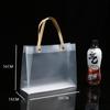 Bolsas Tote Transparentes de PP Atacado Bolsas de Presente de Plástico PVC Fosco Bolsas de Presente Personalizadas para Doces de Casamento