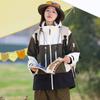 Jaqueta Impermeável para Exterior Primavera e Outono Tamanho Grande Marca Tendência Jaqueta com Capuz Estilo Montanha Camada Única Jaqueta para Montanhismo Leve