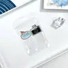 Marcador de Página de Clip para Papel de Acrílico, Marcador de Página Creativo de Alta Transparencia, Separador de Documentos de Oficina para Estudiantes, Clip Fijo