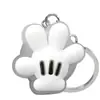 Llavero Colgante de Luz LED Intermitente Tipo Pulsador Transfronterizo Colgante para Bolsa Llavero Cadena de Llave de Goma Suave de PVC