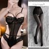 Lencería Sexy Transparente Ropa de Dormir Body Ajustado para Mujer Deseo Puro Pasión de Cama Conjunto de Uniforme Sin Quitar
