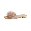Sandalias planas de strass con punta cuadrada para mujer, estilo fuegos artificiales, adecuadas para uso en exteriores, nuevo estilo de verano 2026, para combinar con faldas, sandalias de estilo francés