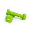 Vendas diretas no atacado de fábricas transfronteiriças: halteres pequenos de ferro fundido maciço com revestimento para uso doméstico para fitness feminino, acabamento fosco colorido, kg