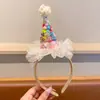 Accesorios para el Cabello de Princesa Pequeña, Fiesta de Cumpleaños, Aros para el Cabello Infantiles para Niñas y Bebés que No Maltratan el Cabello, Adornos Creativos Lindos y Divertidos para la Cabeza