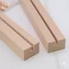 Portatarjetas de Madera Maciza de Haya Base para Etiqueta de Precio Base de Madera para Notas Soporte de Base de Madera Soporte para Inserción de Tarjetas de Notas Soporte para Señal