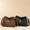Bolso de Mano Moderno de Gran Capacidad para Personas de Mediana Edad y Mayores, Bolso Cruzado de Hombro de Color Sólido para el Trabajo, Bolso Tote de Alta Gama, Bolso de Mamá