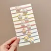 Faixa de cabelo de elástico infantil para menina, anel de cabelo elástico alto, acessórios de cabelo para meninas, não machuca o cabelo, corda de cabelo fofa, adorno de cabeça