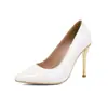 Novos Sapatos de Salto Alto Femininos de Bico Fino Estilo Britânico para Mulheres Profissionais, Salto Alto, Estilo de Rua, Tamanhos Grandes 40-48