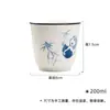 Dinastías Tang y Song Arcilla de Jade Pintada a Mano Panda Jugando con Bambú Accesorios para Ceremonia del Té Jianshui Recipiente de Agua Cerámico Tanque de Agua Residual Doméstico Recipiente para Almacenamiento de Agua Recipiente para Preparación en Seco