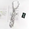 Corbata JK Japonesa para Mujer Talla Única Estilo Perezoso Universitario Accesorios de Uniforme Escolar para Estudiantes Pequeños Corbata Cuadros Hombre