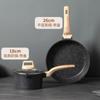 Conjunto de Panelas Transfronteiriço Conjunto de Quatro Peças Doméstico Pedra Médica Panela de Alto Valor para Cozinhar a Vapor e Fritar Tudo-Em-Um Panela Antiaderente Atacado