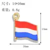 Accesorios DIY de Aleación Esmaltada con Bandera Mundial Transfronteriza Llavero Colgante para Equipaje Decoración Accesorios Decorativos Hechos a Mano