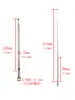 Radio FM Antena de Varilla Telescópica Control Remoto Altavoz Audio Altavoz Pequeño Modulación de Frecuencia Retráctil Extensible Antena