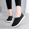 Zapatos de Lona de Caña Baja Nuevos 2025 Zapatos Planos Casuales para Estudiantes Zapatos de Mujer Slip-On Zapatos Perezosos Zapatos Blancos Dropshipping