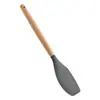 Ponto de Fábrica Cabo de Madeira Raspador de Silicone Amazon Ferramentas de Confeitaria Raspador de Bolo Raspador Grande com Cabo de Madeira