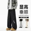 Nuevos Pantalones Casuales Sueltos de Primavera y Otoño para Hombre Pantalones Cortos Moda para Hombre Pantalones de Chándal Rectos Sueltos Pantalones Largos