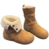 Botas de Nieve con Suela Gruesa para Aumentar la Altura para Mujer 2026 Nuevas de Invierno Elegantes Versátiles con Forro de Terciopelo Espeso Zapatos de Algodón Cálidos