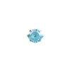 Pendiente de aleación de titanio F136 con diseño de ojo de ángel, engaste de garra en forma de copa, stud para labio de zirconia 5A, cabeza de joyería G23 de titanio con rosca de 0.9 mm