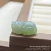 Suministro Directo de Colgantes Pixiu de Jade Natural Qinghai Hetian para Collares Hechos a Mano DIY, Colgantes Pixiu Tridimensionales con Agujero, Venta al por Mayor