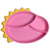 Set de Plato de Cena de Silicona de Venta Caliente Transfronterizo Tazón para Comida de Bebé Tenedor Cuchara Babero Set de Vajilla para Niños