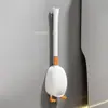 Modelo Nuevo Original Patentado Pato de Dibujos Animados de Buceo Cepillo de Inodoro de Silicona con Base Juego de Limpieza para Uso en Baño del Hogar