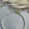 Europa y Estados Unidos transfronterizo 2024 nuevo tobillera de perlas de imitación barrocas tobillera con colgante de estrella accesorios de ropa simples de temperamento