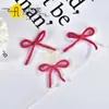 Accesorios de Pasador de Pelo Estilo Niña con Hilo Fino Tejido de Colores, Mini Lazo, Ropa para Muñecas, Calcetines, Accesorios de Cinta Decorativa Hechos a Mano