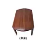 Novo Conjunto de Mesa e Cadeiras de Jantar em Madeira Maciça Ébano Estilo Chinês, Quadrado e Redondo de Dupla Finalidade, Extensível e Dobrável, Adequado para Residências Pequenas e Médias