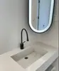 Espelho de Canto para Banheiro, Espelho de Banheiro, Espelho Oval de Parede, Espelho para Banheiro de Hotel, Espelho de Maquiagem, Espelho Retrátil