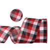 Cinta de Cuadros de Otoño de Navidad de Phnom Penh Personalizada Cinta de Lino Artificial Decoración Accesorios Lazo de Cinta DIY para Regalo