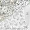 Producto Nuevo Popular Transfronterizo 5*8 Forma de Luna Planos Diamantados Fondo Diamantado Joyería Accesorios Vidrio Arte de Uñas Diamante Al Por Mayor