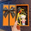 Chaveiro Criativo de Gatinho KT Chefe Flocado Desenho Animado Pingente de Bolsa Fofo Chaveiro de Carro Presente Atacado