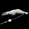 Luya falso camarão anzol 6cm 5.4g gancho luminoso grupo de pesca Luya Soft Bait contas luminosas senhora pendurar simulação camarão isca falsa
