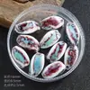 Estilo Retro Color Cerámica Cuentas Pequeñas Cuatro Cuentas Retorcidas Material Accesorios para Cuerda de Mano Cerámica Cuentas Diy Joyería Pequeña