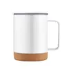 Caneca Amazon 12oz Copo Térmico de Aço Inoxidável de Camada Dupla com Alça Pintada por Spray Caneca de Escritório Copo Térmico Portátil