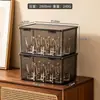 Caja de almacenamiento para copas de vino pequeñas BNBS Bainaibang, disponible en múltiples tamaños y capacidades, a prueba de polvo, a prueba de humedad, transparente y caja de vino engrosada