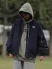 Jaqueta piloto retrô estilo americano, unissex, nova coleção de outono, roupa casual de trabalho, jaqueta de beisebol da moda