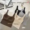 Camiseta sin mangas de tirantes para mujer Verano 2026 Nuevo Estilo Ajuste Delgado con Almohadillas en el Pecho Estilo Deseo Puro Top Corto Exterior