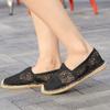 Sapatos de lona novos para mulheres no verão versão coreana sapatos baixos renda vazado sapatos de estudante sapatos casuais da moda atacado