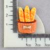 Accesorios de Resina para Fundas de Teléfono, Palillos de Pizza, Tartaletas de Pan, Pegamento de Crema para Manualidades, Huevos de Langosta, Materiales Realistas, Dijes para Zapatos