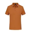 230g Camisa Polo Hexagonal de Algodón Retro con Manga Corta Ropa de Personal Ropa de Trabajo Camiseta con Logo Impreso