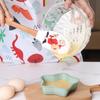 Espátula de Silicona con Patrón Creativo Mango de Madera para Cocina Raspador de Crema Mantequilla Espátula Resistente a Altas Temperaturas Herramientas para Hornear Domésticas