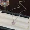 Cadena para clavícula de amor dulce exquisita nueva coreana para mujer, lujo ligero, alta gama, dulce, estilo fresco, titanio, acero, collar, joyería, venta al por mayor