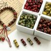 Cuentas de Madera Cuentas Sueltas Sándalo Verde Cuentas Redondas Sándalo Sangre Bambú Cuentas Hechas a Mano Cuentas DIY Accesorios para Pulsera Collar Sándalo Vietnamita