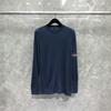 TIME BREATHE tb Suéter de Manga Larga para Hombre Delgado Casual Camiseta Base Lana Holgado Suéter de Primavera y Otoño