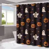 Amazon Halloween Murciélago Fantasma Cortina de Ducha para Baño Hogar Impermeable a Prueba de Moho Cortina de Ducha Cortina de Ducha para Separación de Inodoro